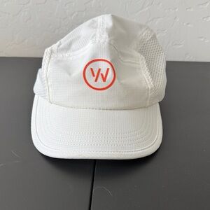 White Cap with Red Logo